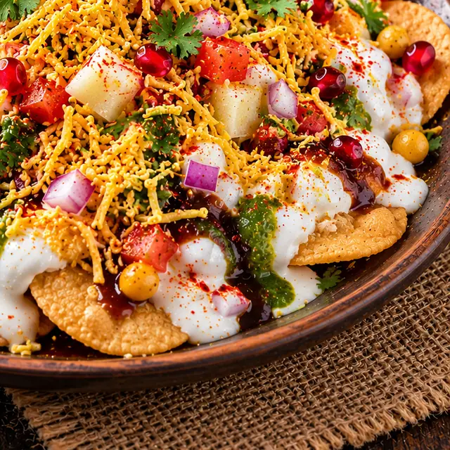Aloo Chana Papdi Chaat